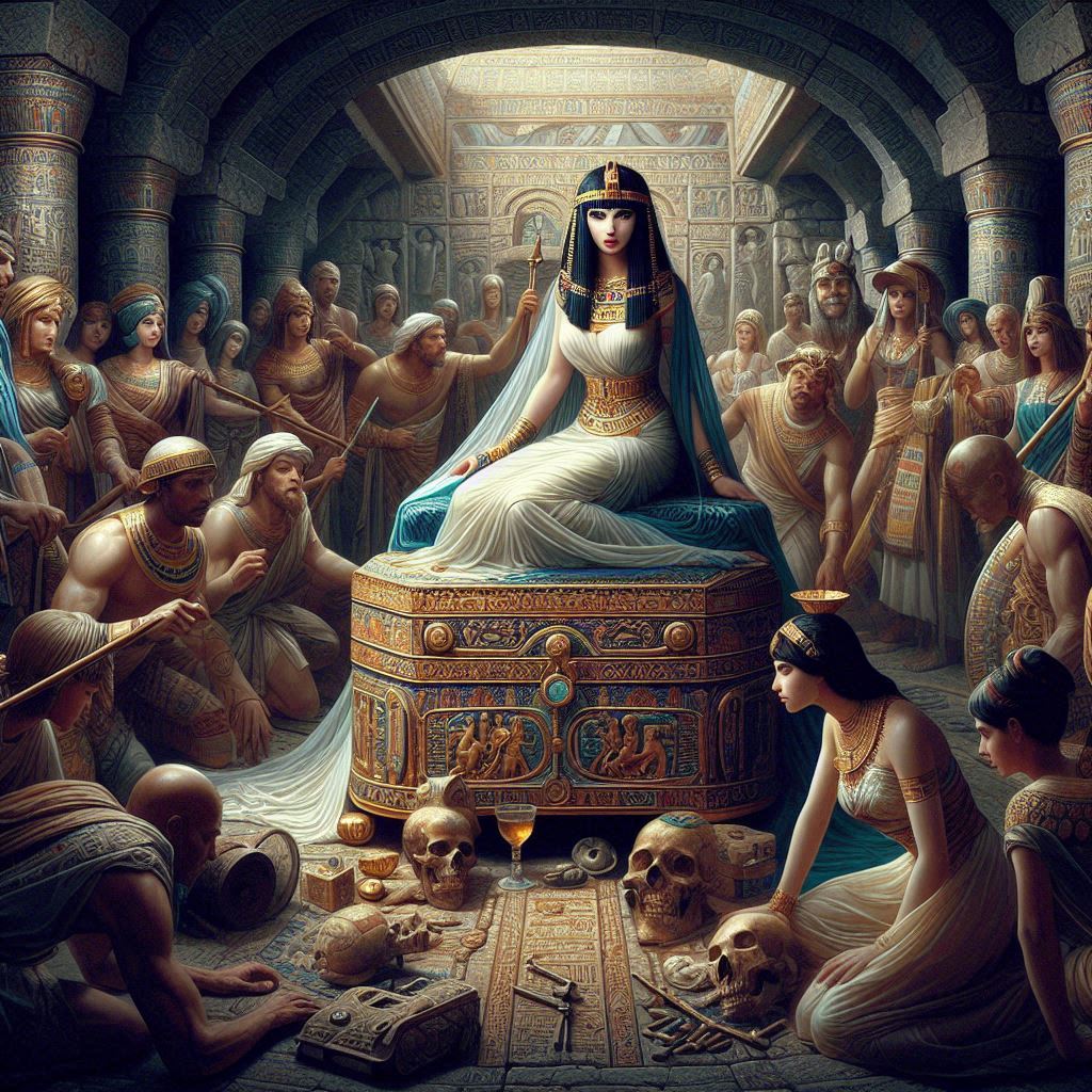Representación artística de Cleopatra VII